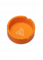 SQUADAFUM CINZEIRO SILICONE REDONDO - LARANJA