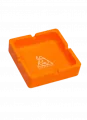 SQUADAFUM CINZEIRO SILICONE QUADRADO - LARANJA